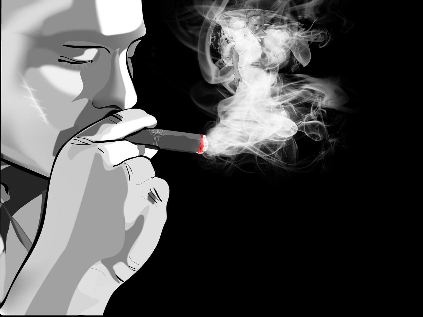 1600x1200 Wallpaper / social issues, indoors, portrait, human face, bad habit, communication, holding, smoking issues, kurt cobain, looking at camera, hair, 1080P, cigarette free download