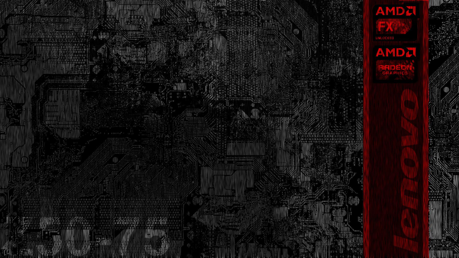 1920x1080 AMD + Lenovo wallpaper I made for my laptop