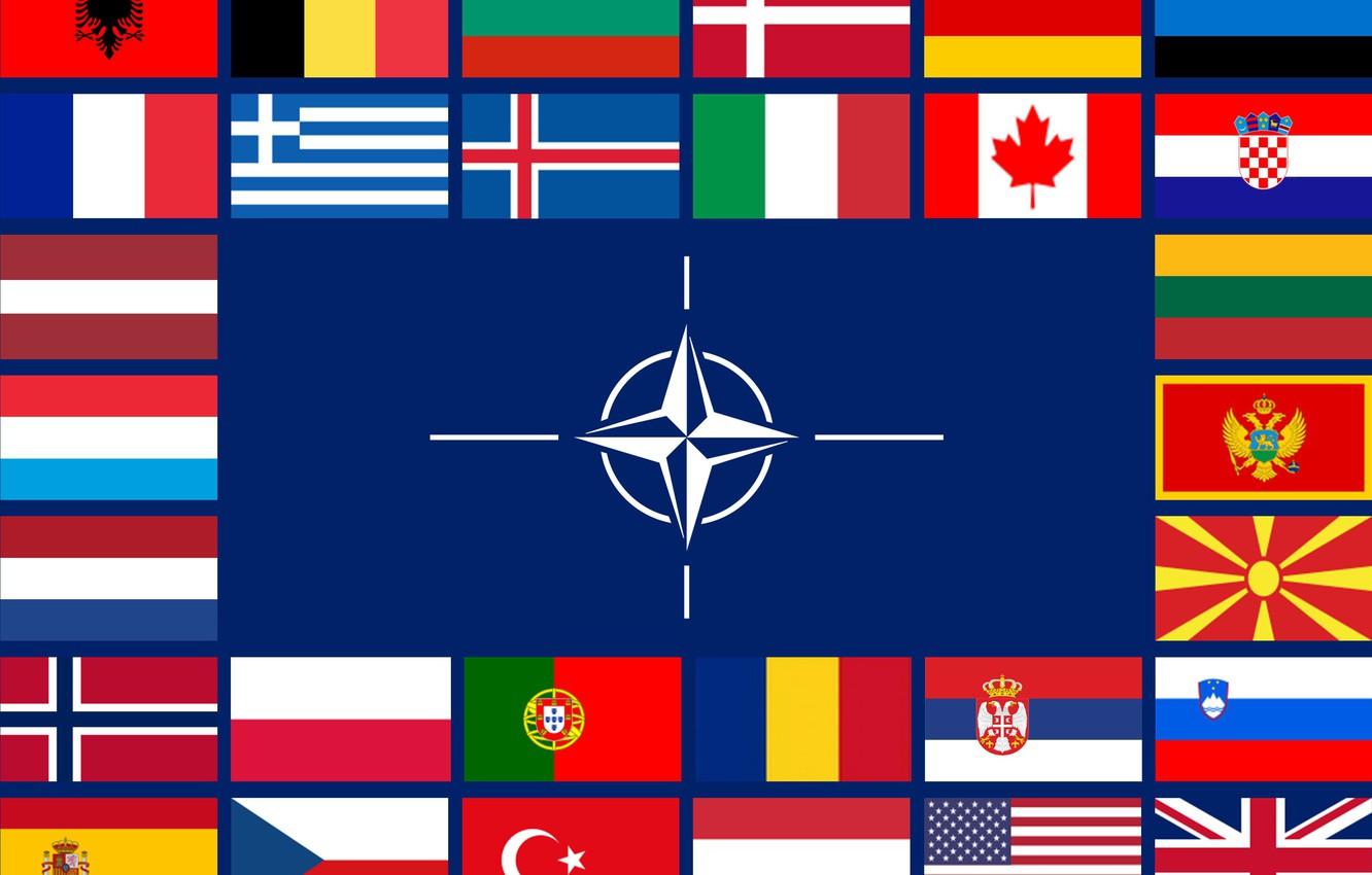 1332x850 Wallpaper Flags, NATO, NATO, Country, North Macedonia / Portugal / Turkey / Iceland / Greece / Denmark / Luxembourg / Bulgaria / France / Croatia / Latvia / Norway
