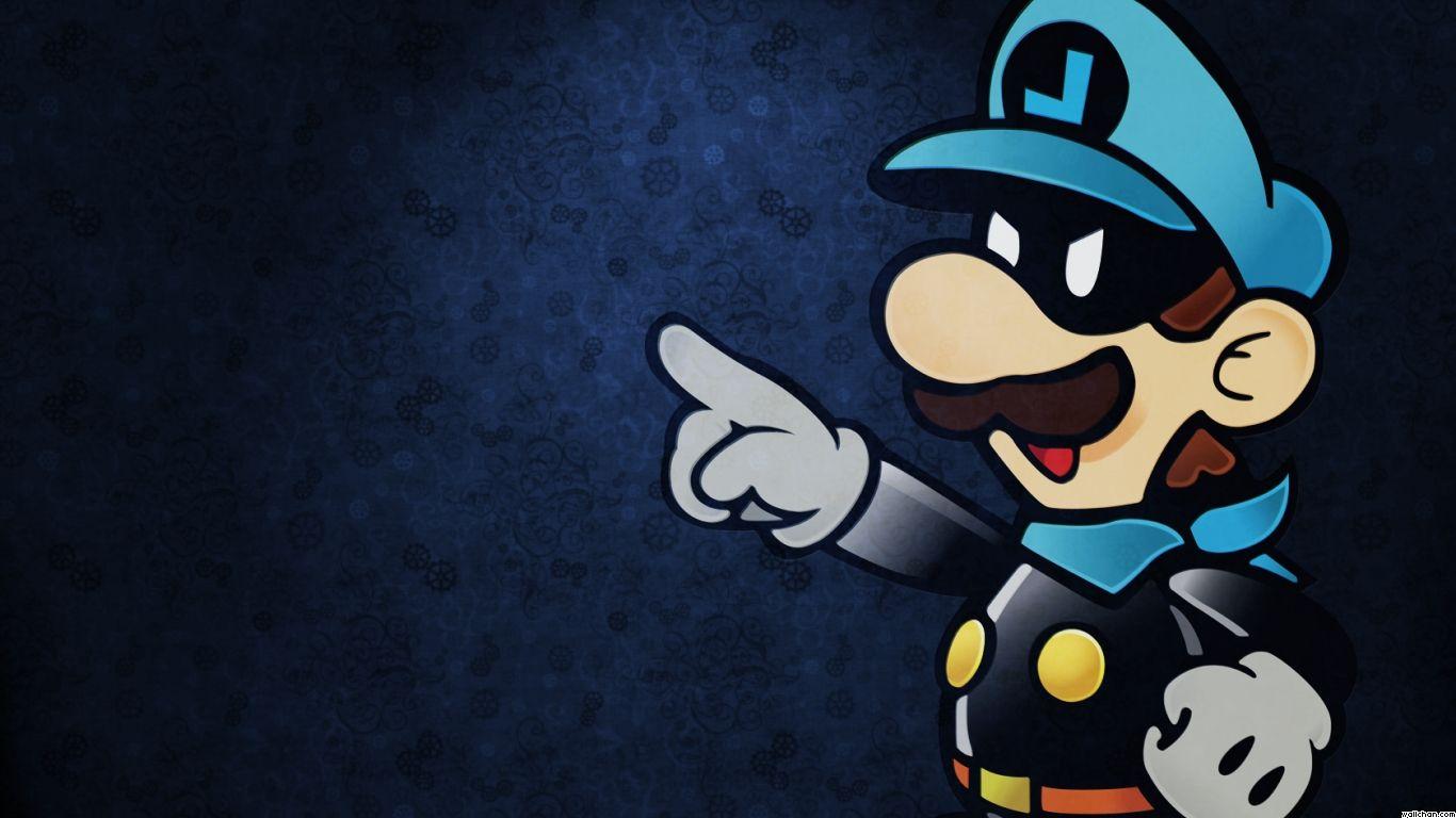 1366x768 Mr. L (Luigi) from Super Paper Mario (not the thousand year door or super paper Mario 64). Wallpaper kartun hd, Kartun, Gambar kartun