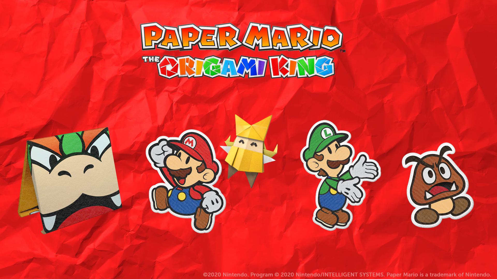 1920x1080 Paper Mario: The Origami King HD, Mario, Olivia (Mario), Bowser, Luigi, Goomba Gallery HD Wallpaper