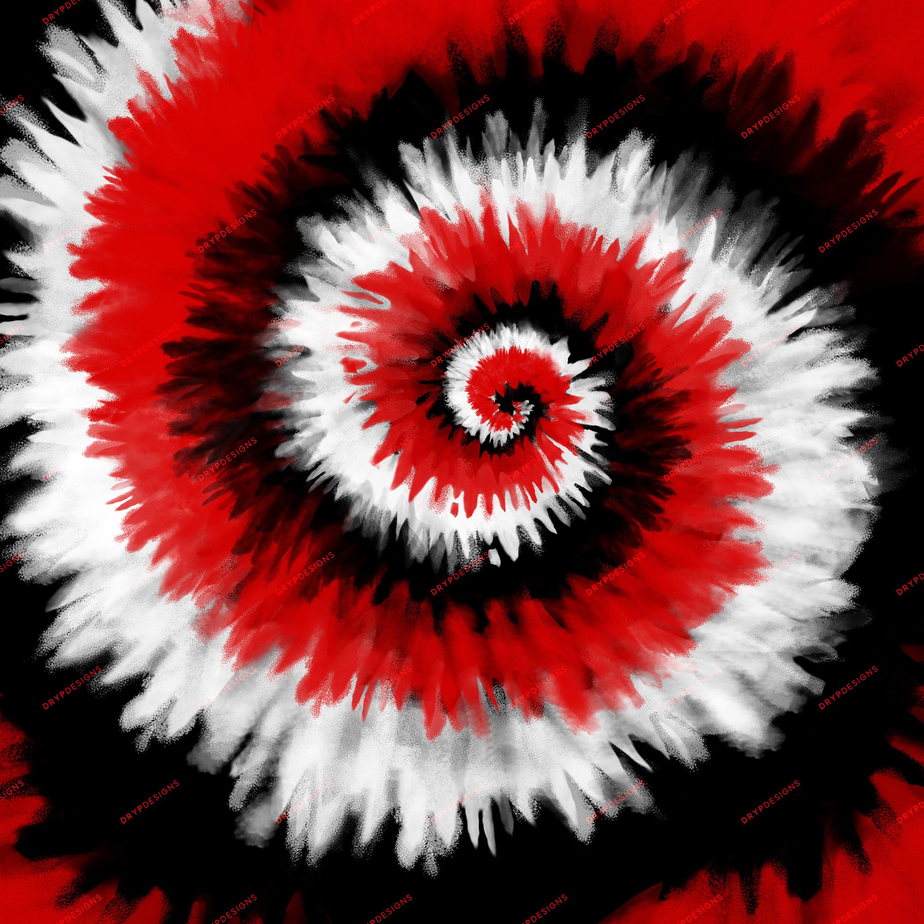 3000x3000 Red Black White Tie Dye Swirl Digital Paper Background Hong Kong