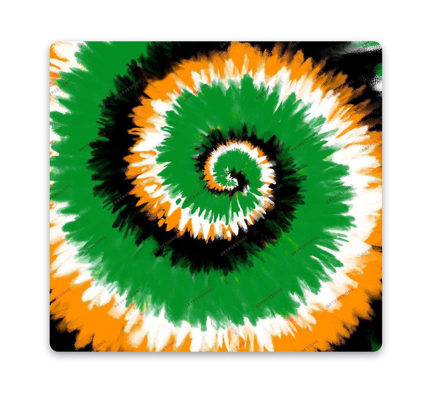 1500x1364 Black + Green + Golden Yellow Tie Dye Digital Background