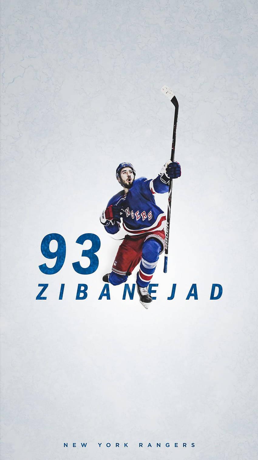 850x1510 Download New York Rangers Mika Zibanejad Digital Art Wallpaper