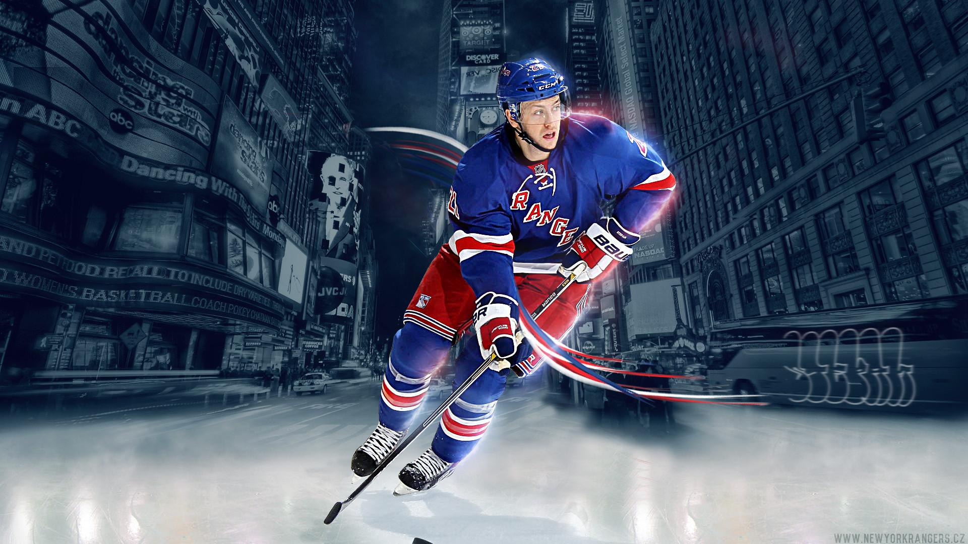 1920x1080 NY Rangers Logo Wallpaper