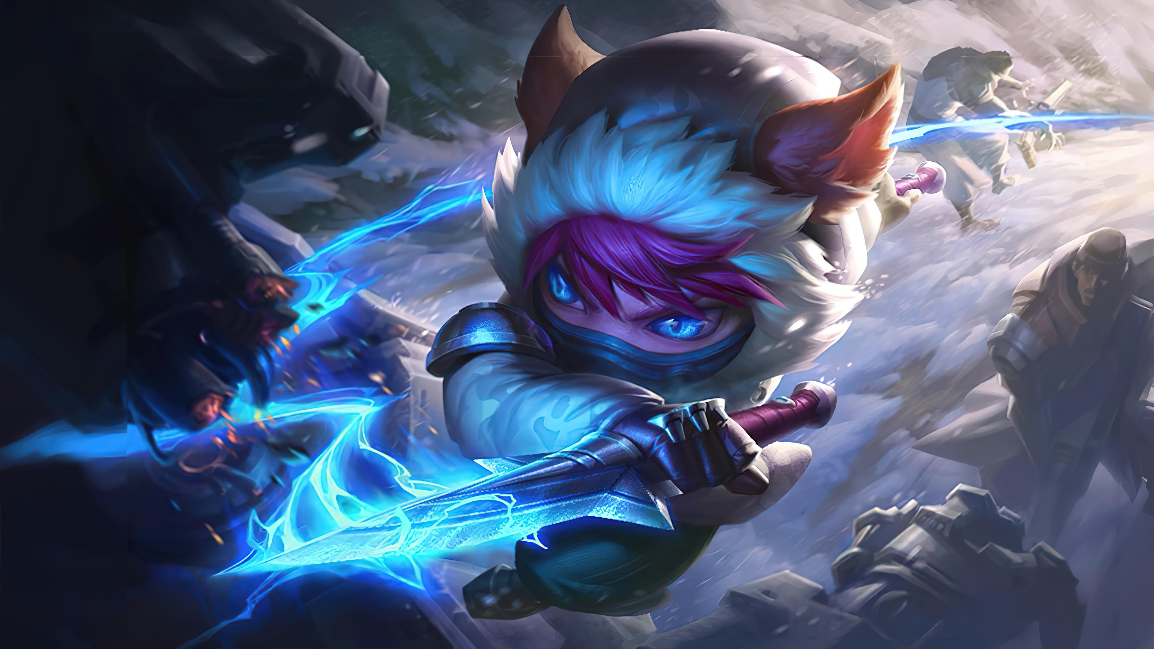 3840x2160 blood moon, yasuo, lol wild rift skin splash art, 4k, pc Gallery HD Wallpaper