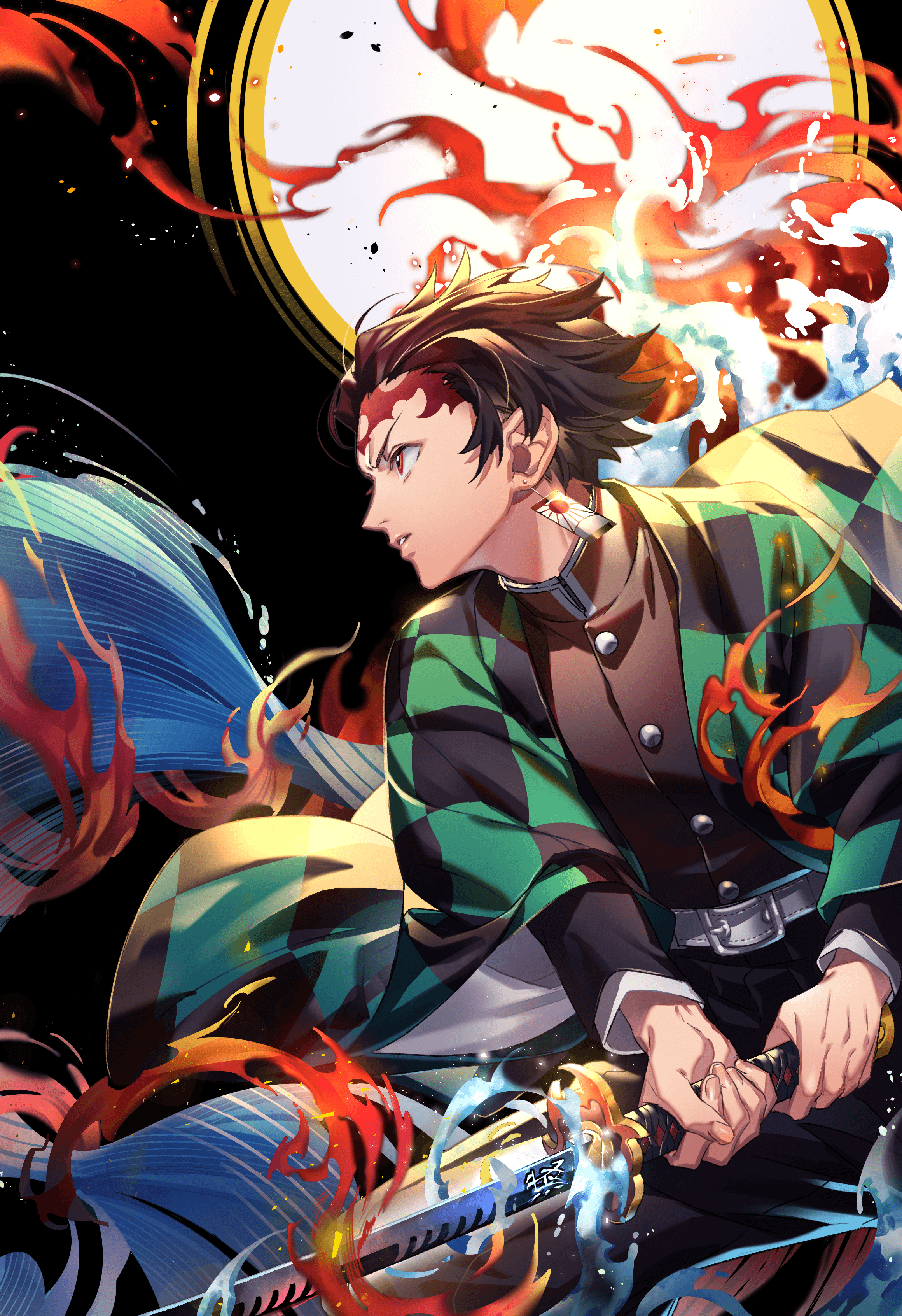 2320x3383 Tanjiro Kamado Kimetsu No Yaiba Wallpaper