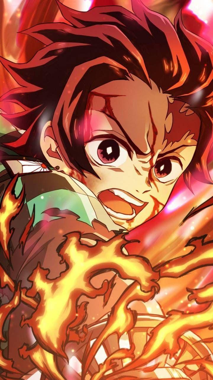 720x1280 Tanjiro Kamado Mobile Wallpaper 4k. Personnage Kawaii, Fond D'ecran Dessin, Coloriage Manga
