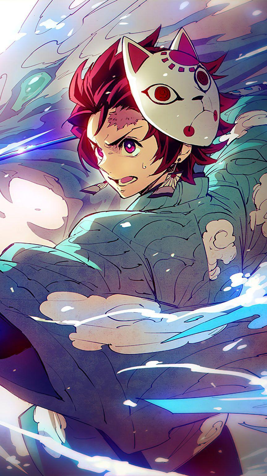 864x1536 Anime Tanjiro Kamado Wallpaper