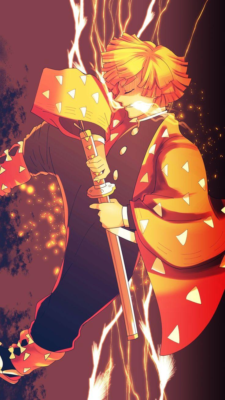 736x1308 Zenitsu. Anime, Samurai anime, Anime guys