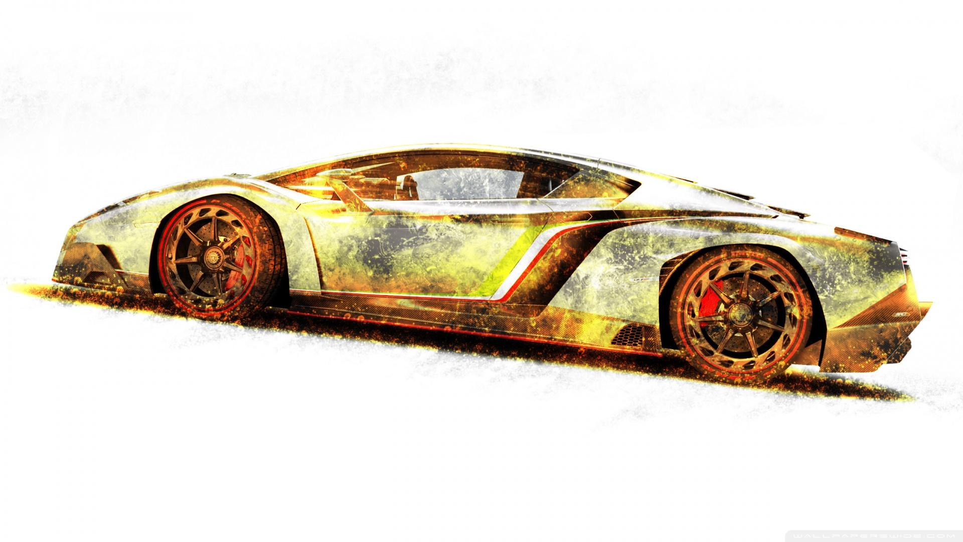 1920x1080 Lamborghini Veneno Gold Edition Ultra HD Desktop Background Wallpaper for : Widescreen & UltraWide Desktop & Laptop : Multi Display, Dual Monitor : Tablet