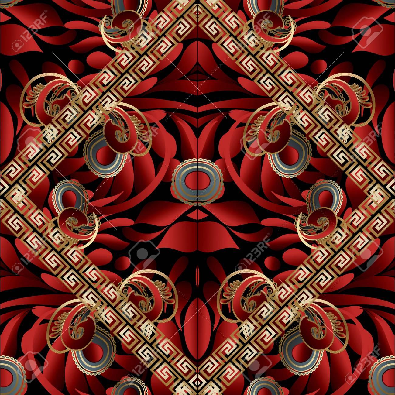 1300x1300 Free download Modern Paisley Seamless Pattern Black Red Gold Floral Vector [1300x1300] for your Desktop, Mobile & Tablet. Explore Black and Red Luxury Wallpaper. Red And Black Wallpaper Hd