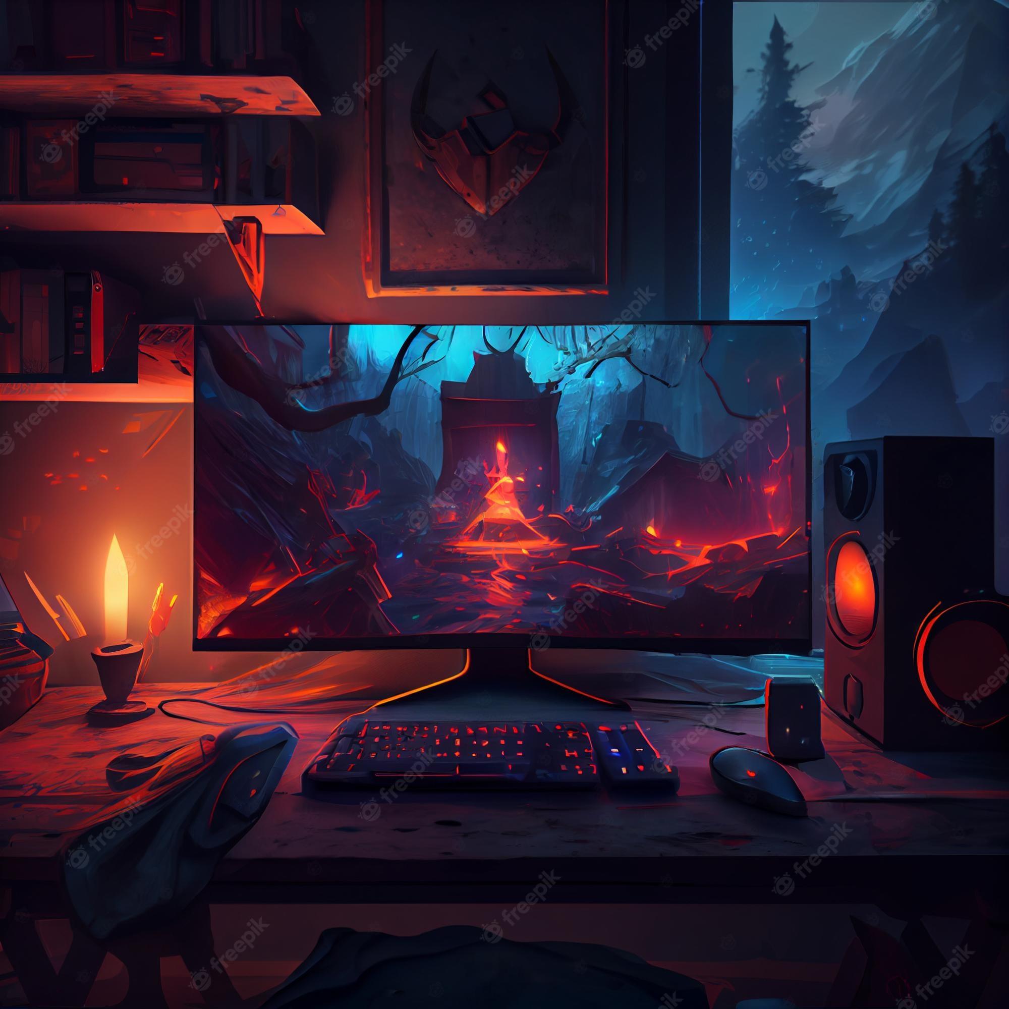 2000x2000 Gaming Computer Wallpaper Image