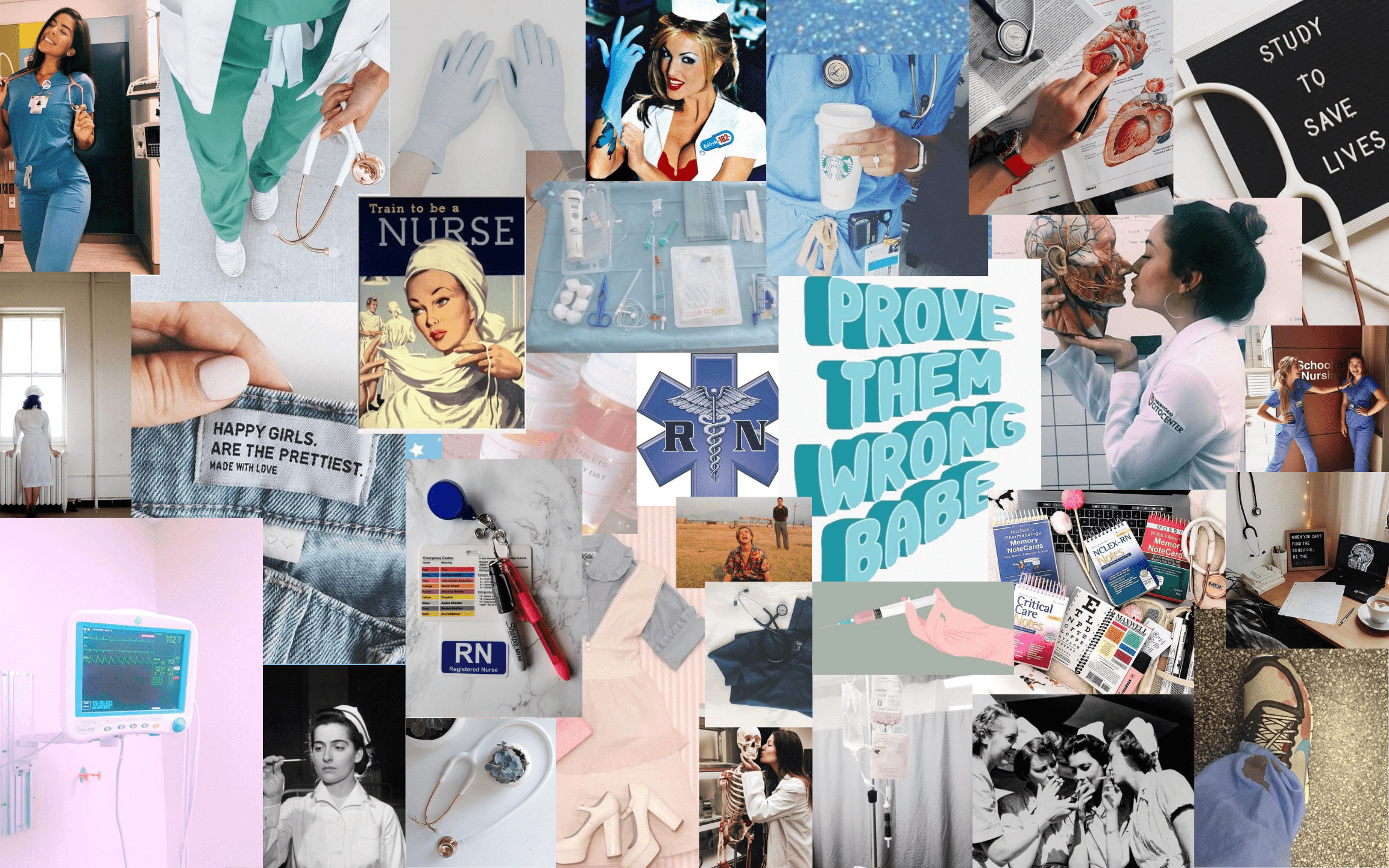 2304x1440 Nurse Aesthetic Computer Collage Wallpaper. Pink wallpaper background, Macbook air wallpaper, Nursing wallpaper