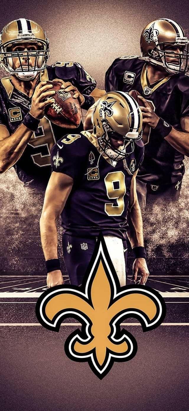 640x1386 NEW ORLEANS SAINTS. Nfl football wallpaper, New orleans saints football, Nfl saints
