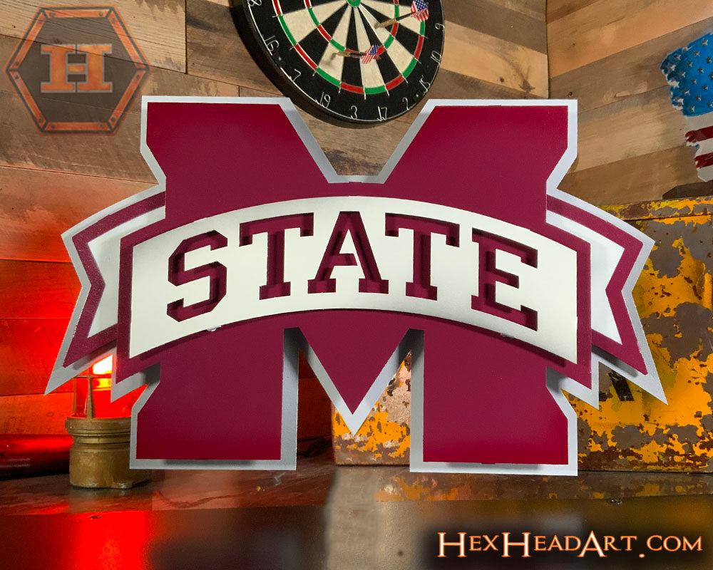 1000x800 Mississippi State University M State 3D Metal Artwork