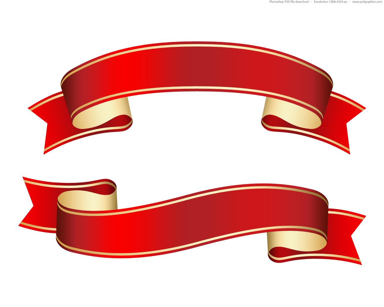 1280x1024 Flat Ribbon Banner Clipart Clipart Image