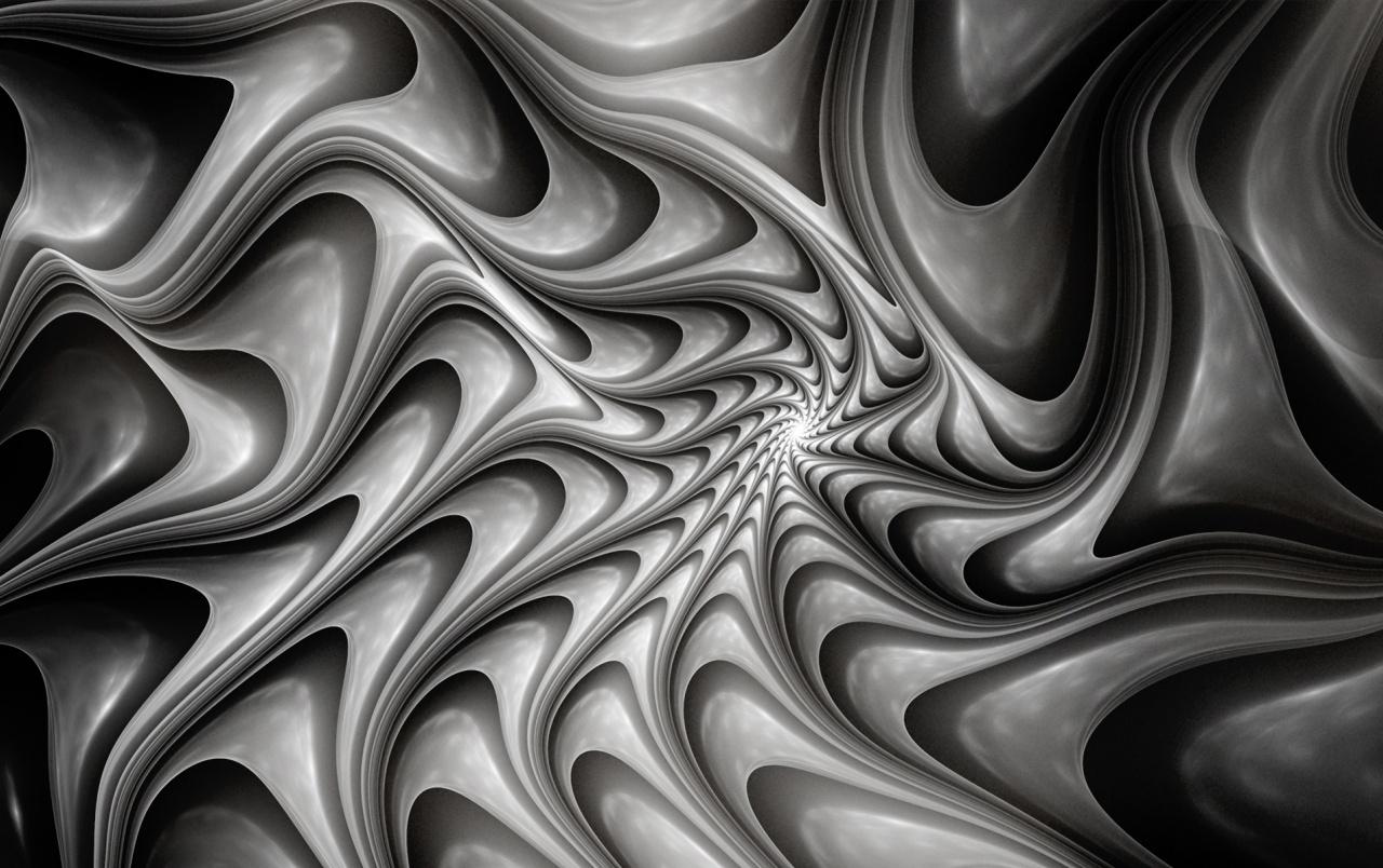 1280x804 Illusion Rotation Grayscale wallpaper. Illusion Rotation Grayscale