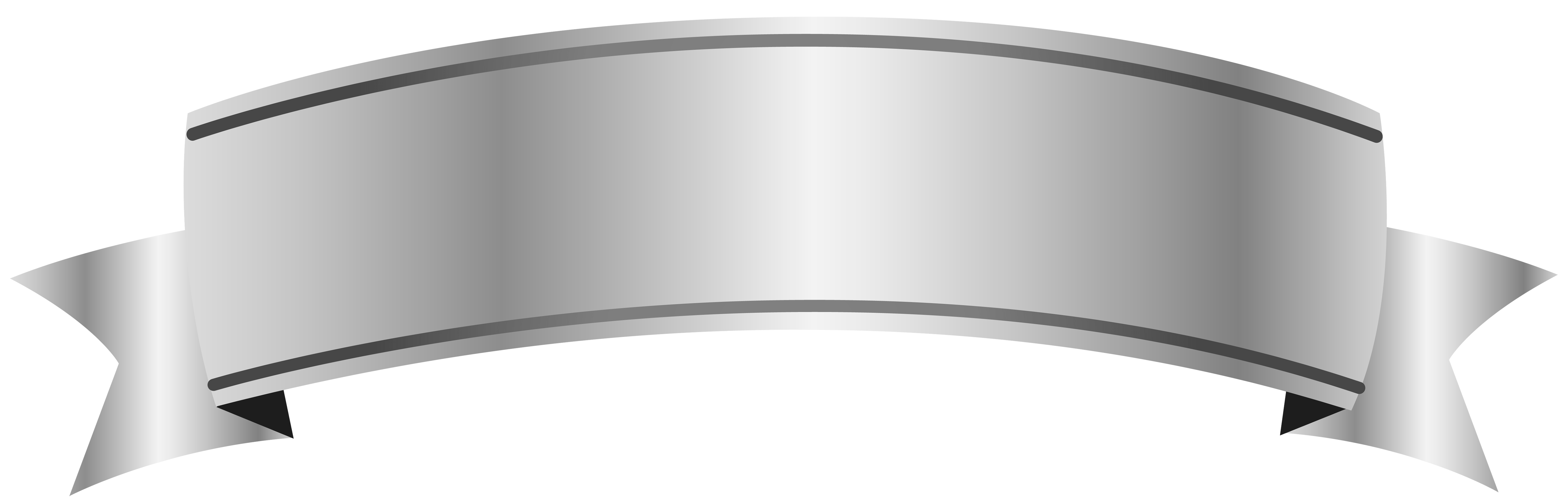 6000x1909 Silver Banner PNG Clipart Image​-Quality Free Image and Transparent PNG Clipart