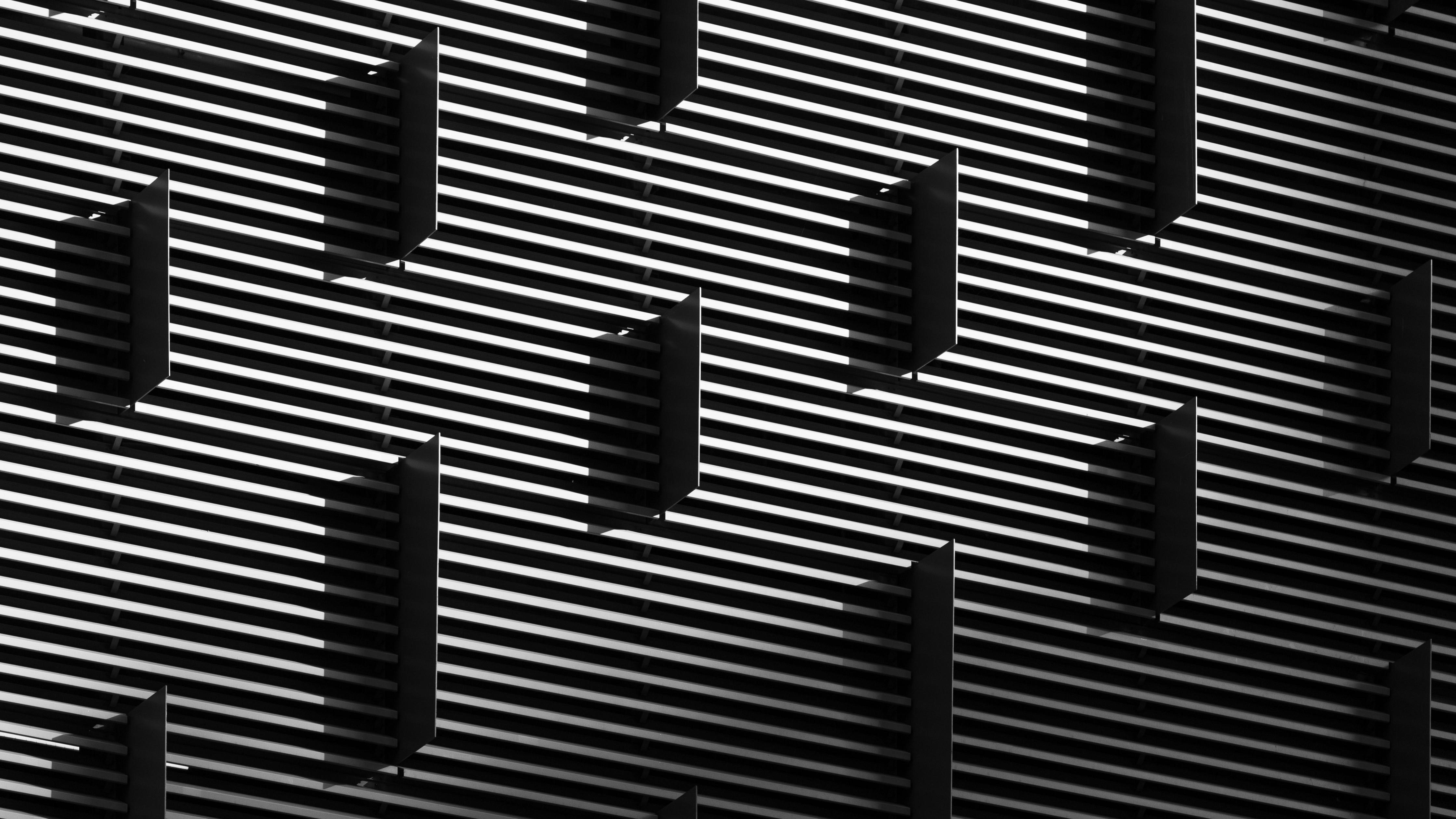 4480x2520 Gray Building Wallpaper 4K, Grayscale, Pattern, Architecture