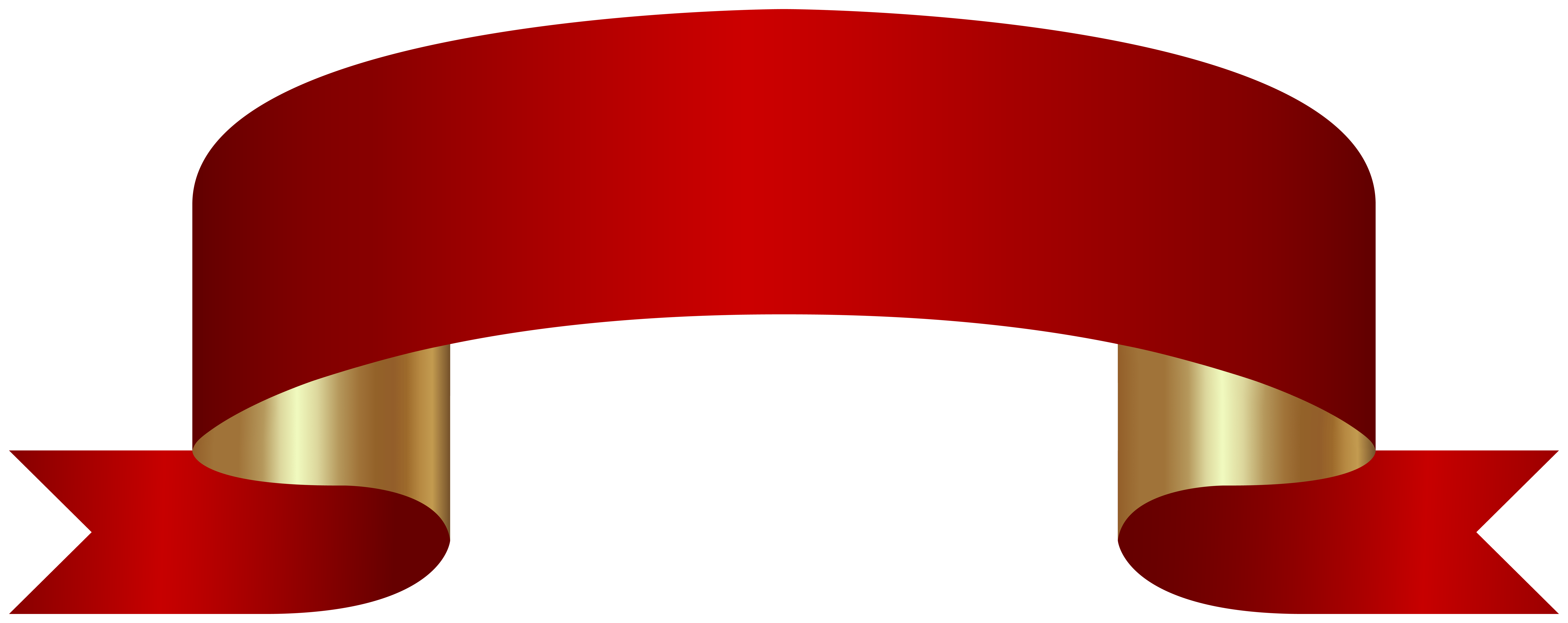 8000x3178 Red and Gold Banner PNG Clipart​-Quality Free Image and Transparent PNG Clipart