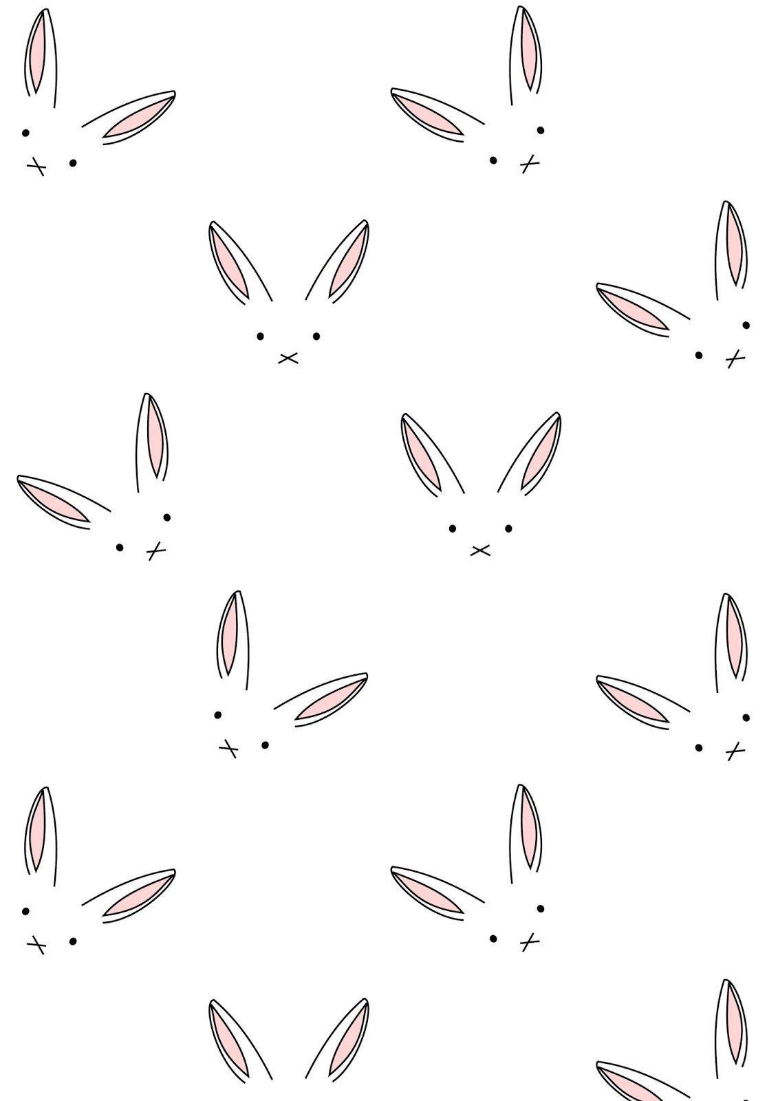 1131x1600 Bunny Pattern Wallpaper