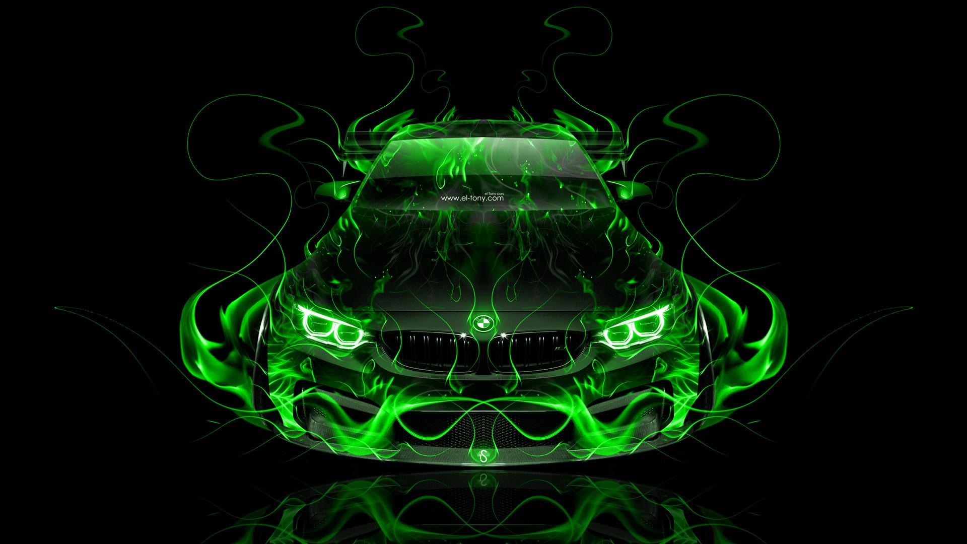 1920x1080 Green Flame Wallpaper