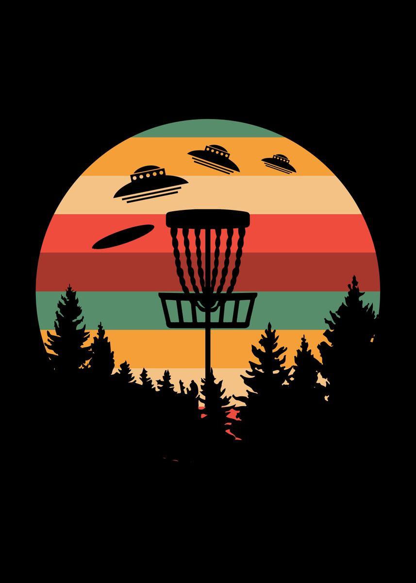 857x1200 Funny Disc Golf UFO Gift' Poster