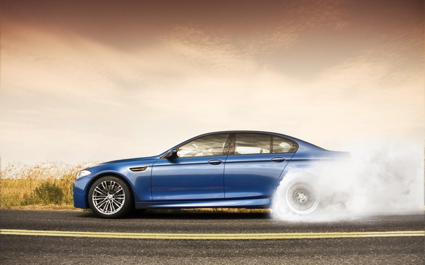 1680x1050 Wallpaper / burnout, bmw, car, 720P, blue, m, f free download