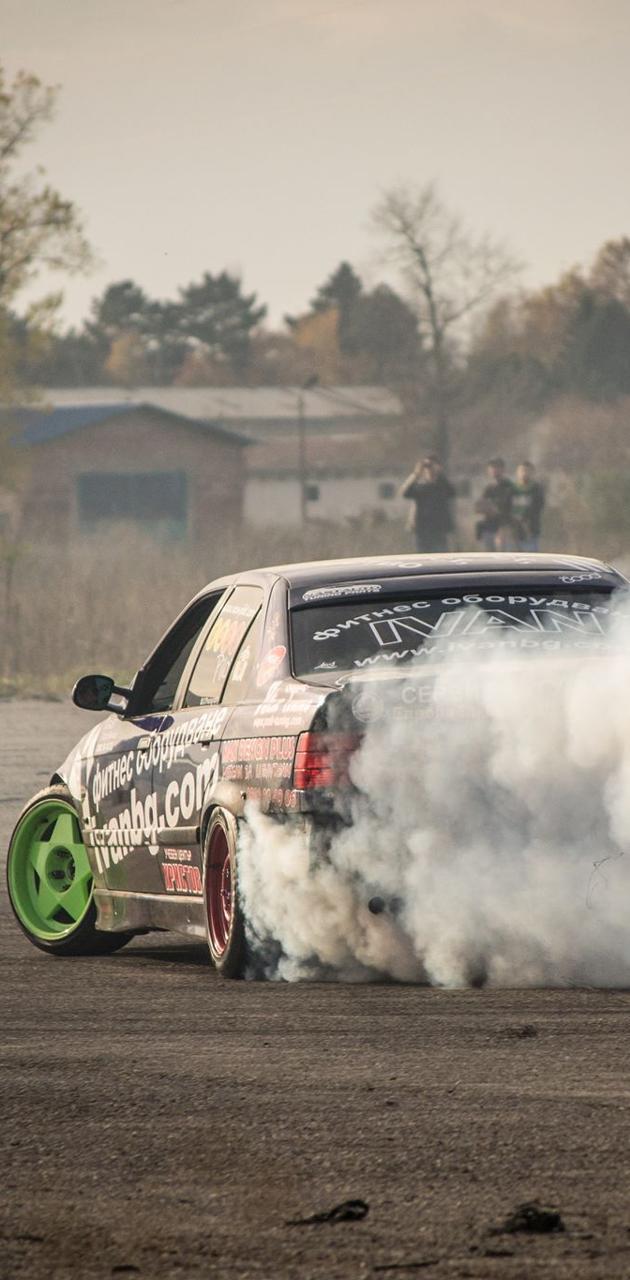 630x1280 bmw e36 burnout wallpaper