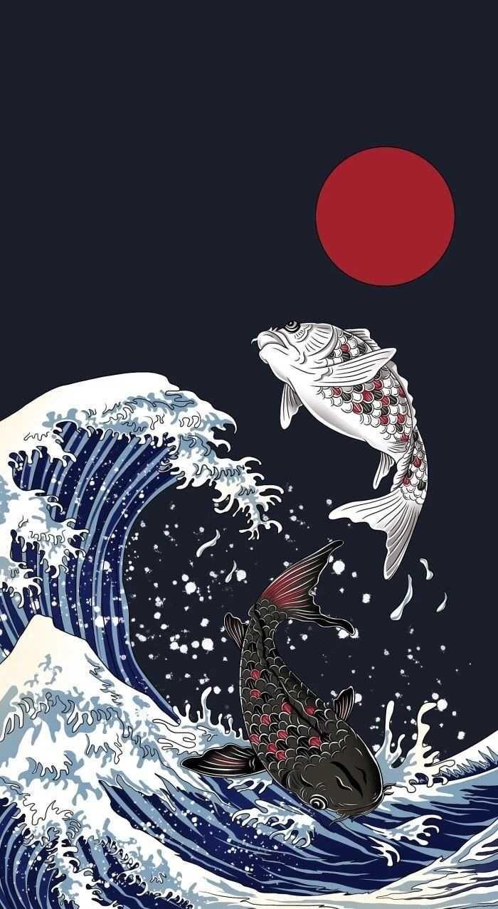 700x1278 Japanese Background Discover more East Asia, East China Sea, Japanese, Pacific Ocean, Sea of Okh. Japanese pop art, Japanese art prints, Japanese wallpaper iphone