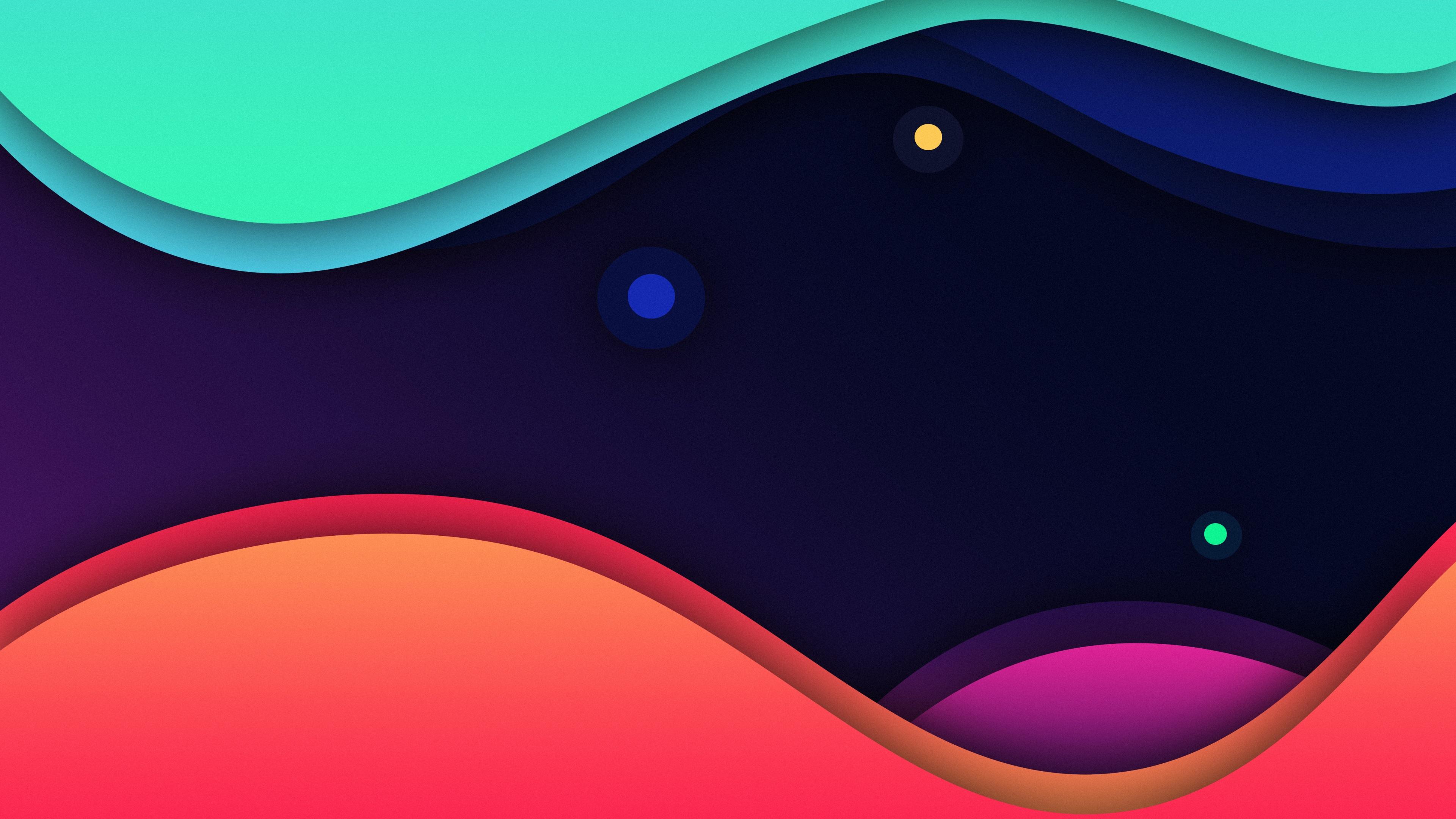 3840x2160 Abstracts Waves Wallpaper 4K, Gradient, Pattern, Abstract