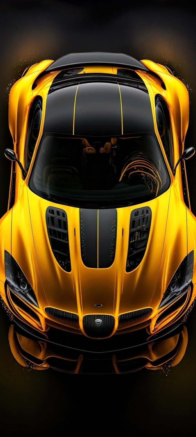 675x1500 Yellow Sports Car IPhone Wallpaper HD Wallpaper : iPhone Wallpaper