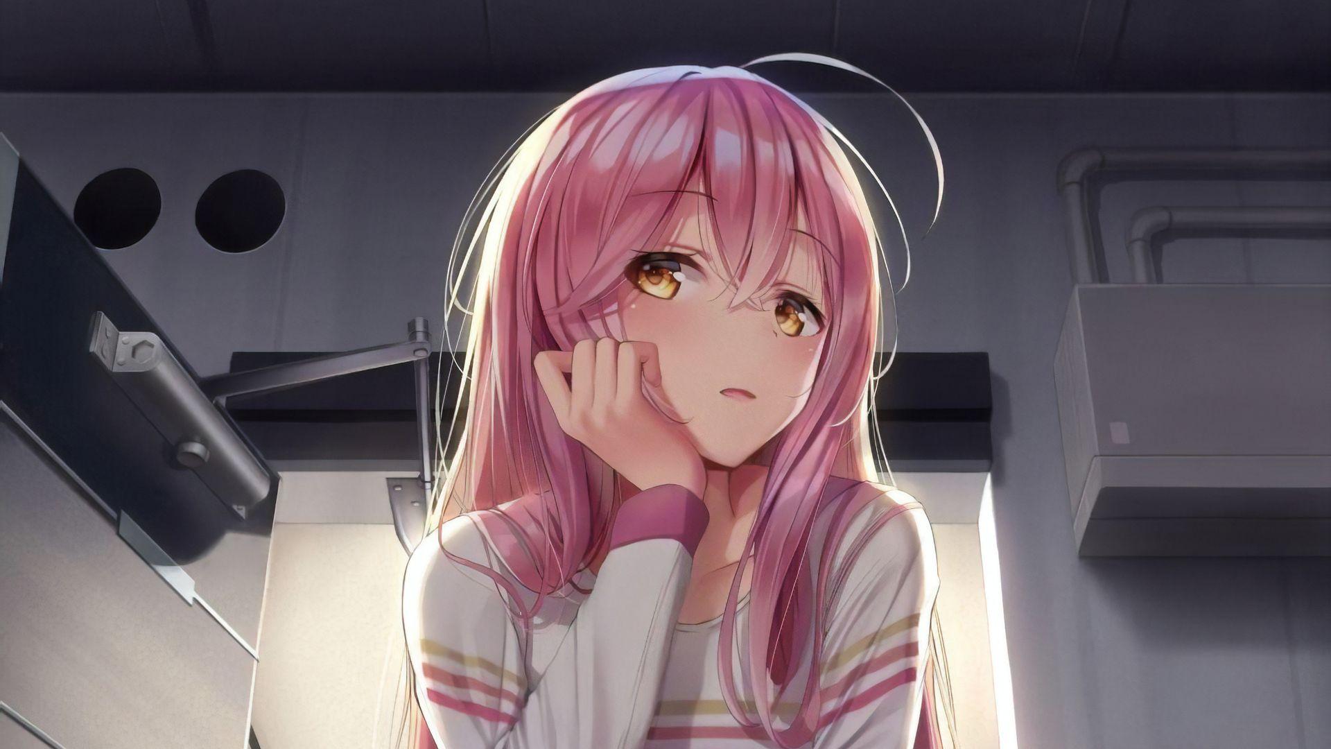 1920x1080 Aesthetic Anime Girl Laptop Wallpaper