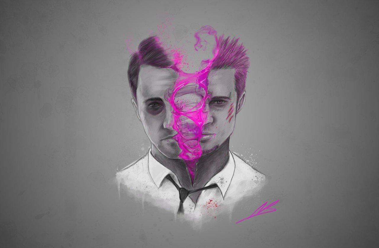 1280x838 sketches, Fantasy art, Fight Club, Brad Pitt, Edward Norton HD Wallpaper / Desktop and Mobile Image & Photo