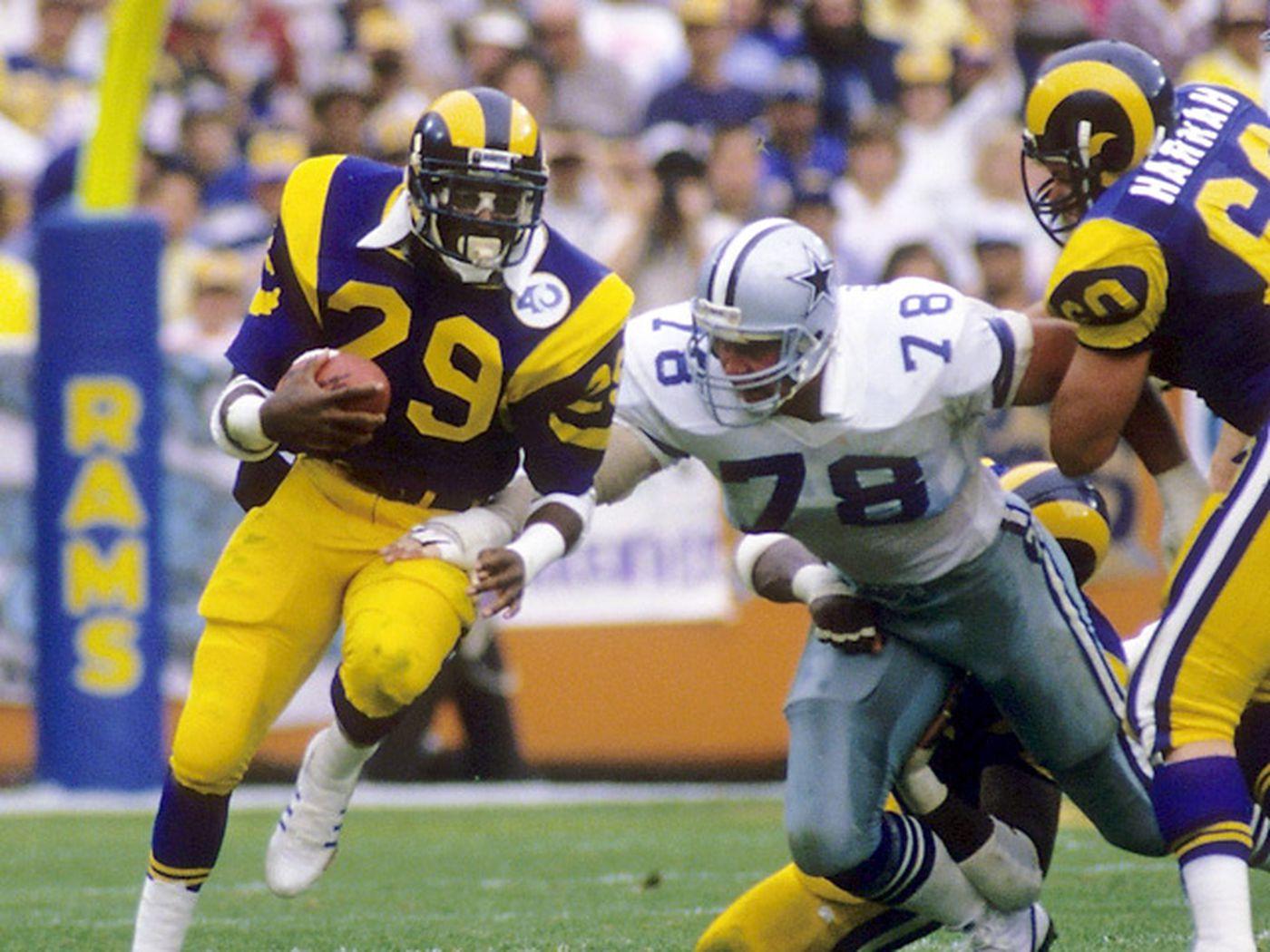 Eric Dickerson uses effeminate voice to call new Rams uniforms