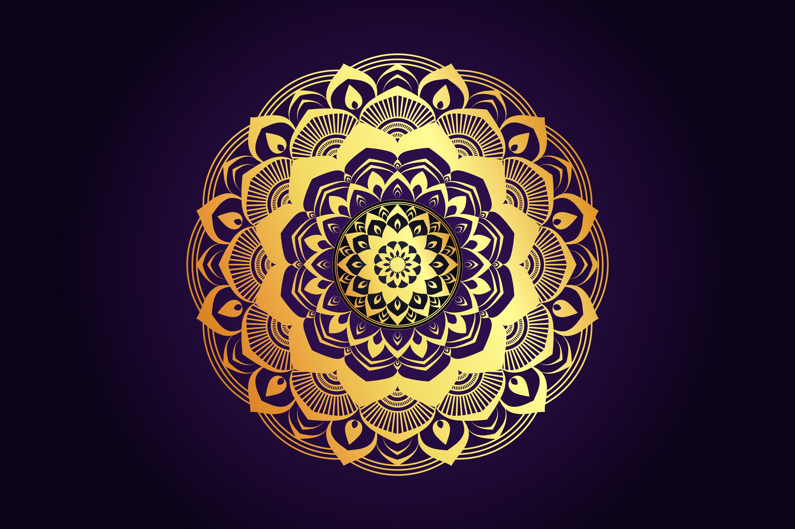 3005x2000 Gold Color Mandala Background Design Graphic by mdhelalakbar · Creative Fabrica
