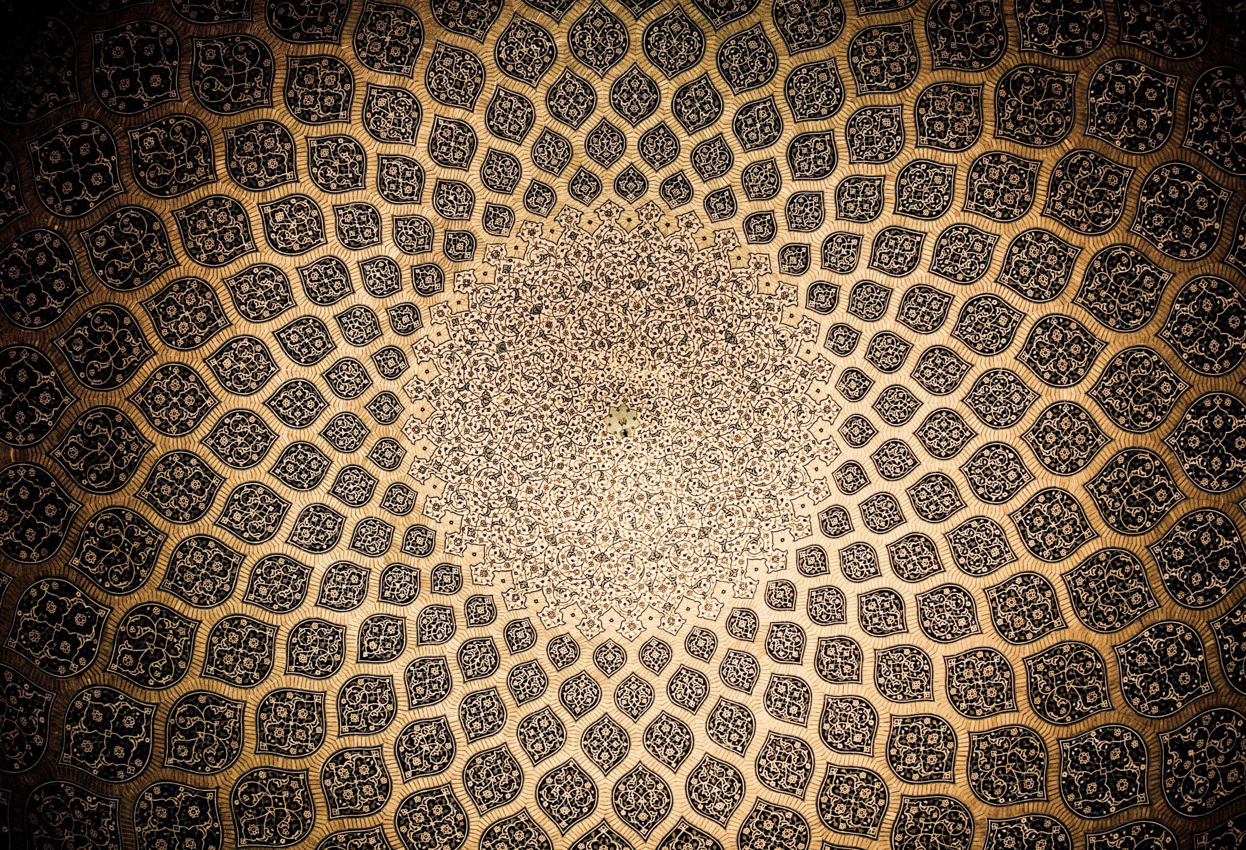 2560x1746 Wallpaper Brown And Black Mandala Illustration Gold