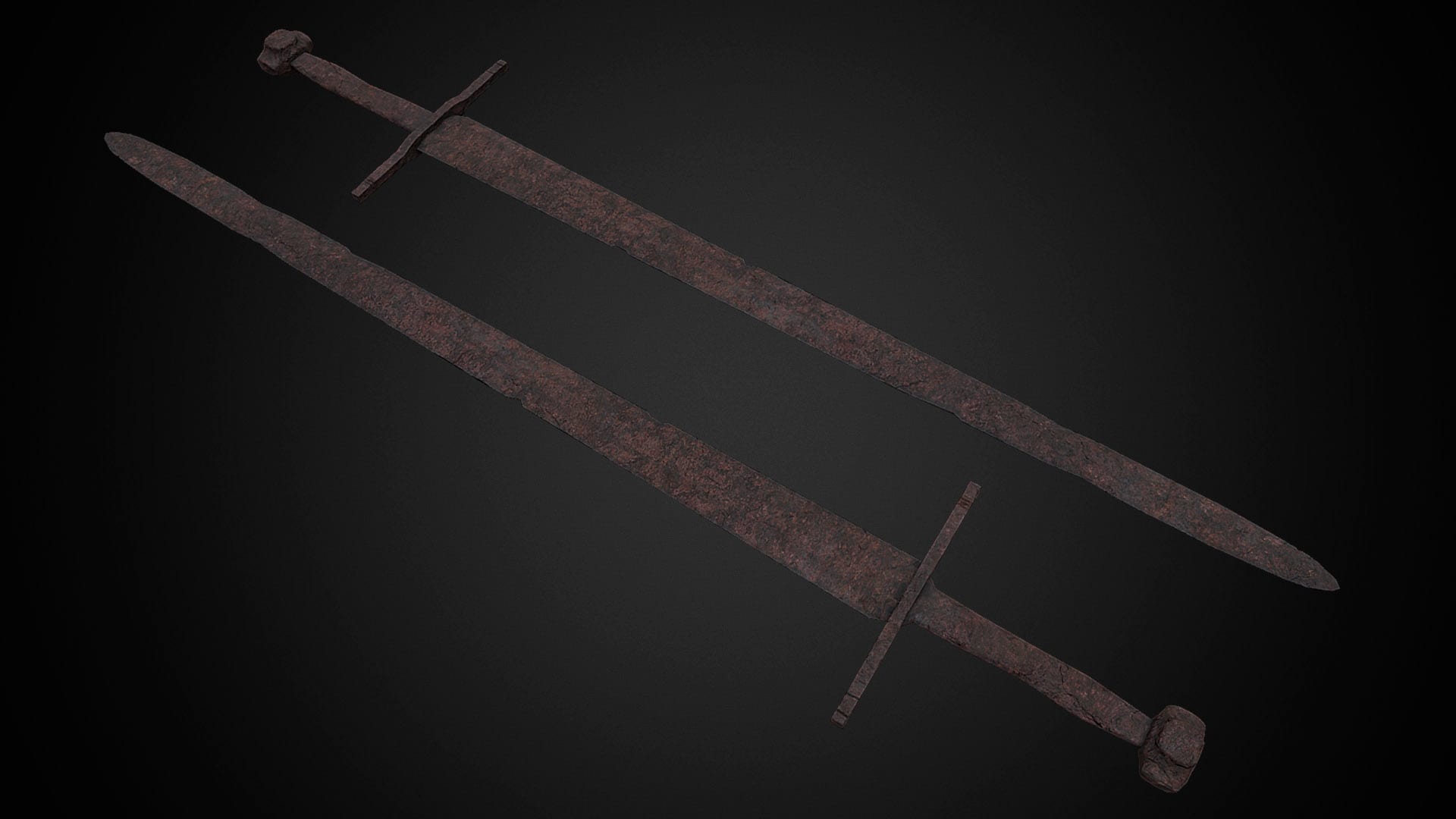 1920x1080 Medieval One Hand Swords with Scabbard Pack in Weapons
