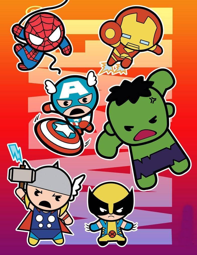 Cute Cartoon Marvel Wallpapers - Top Free Cute Cartoon Marvel ...