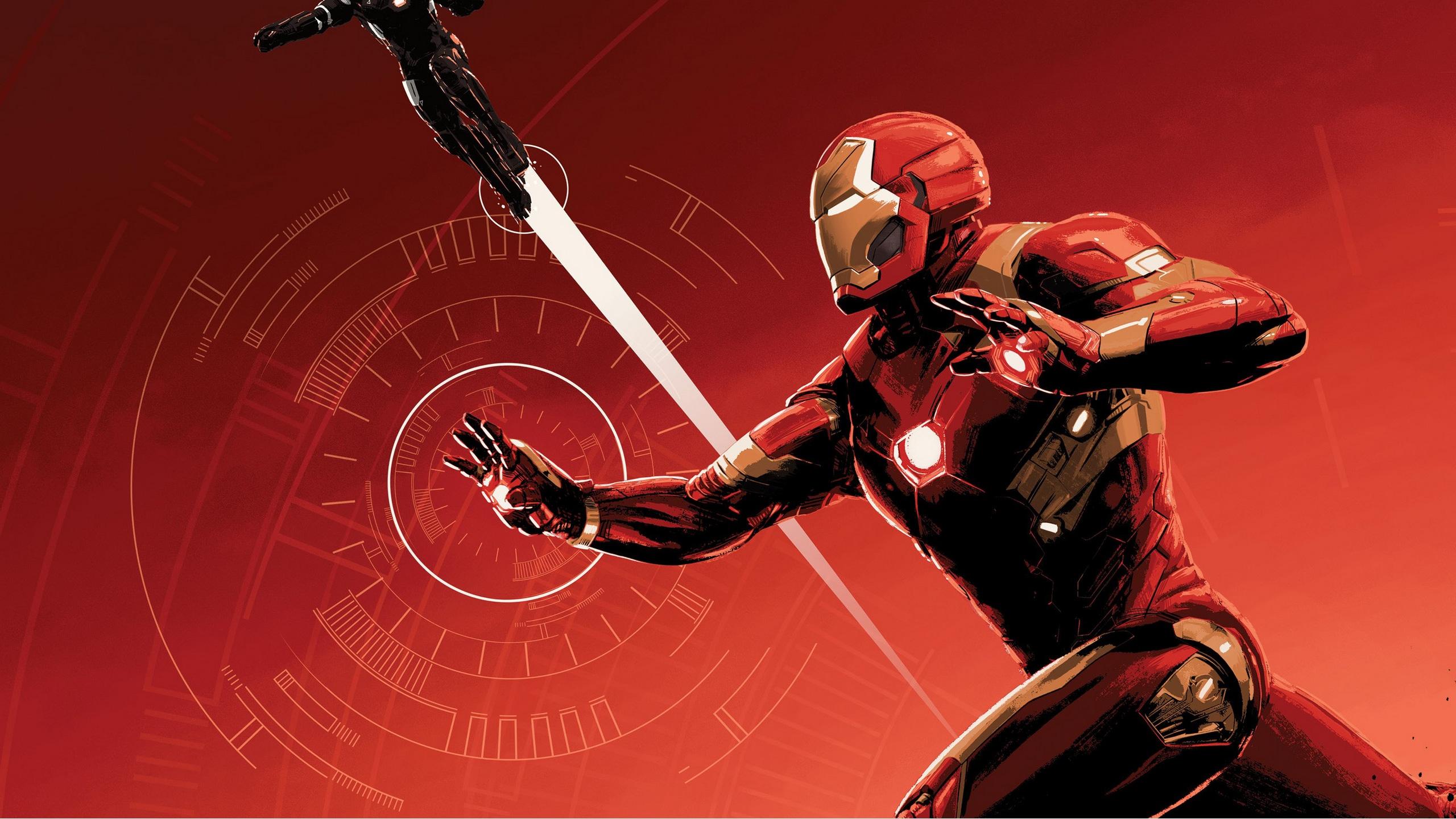 2560x1440 Wallpaper / iron man, captain america civil war, hd, artwork, superheroes free download