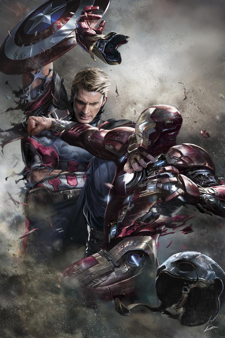 866x1299 Captain America Steve Rogers Iron Man Tony Stark Marvel Comics Artwork Digital Art Battle Civil War Wallpaper:866x1299