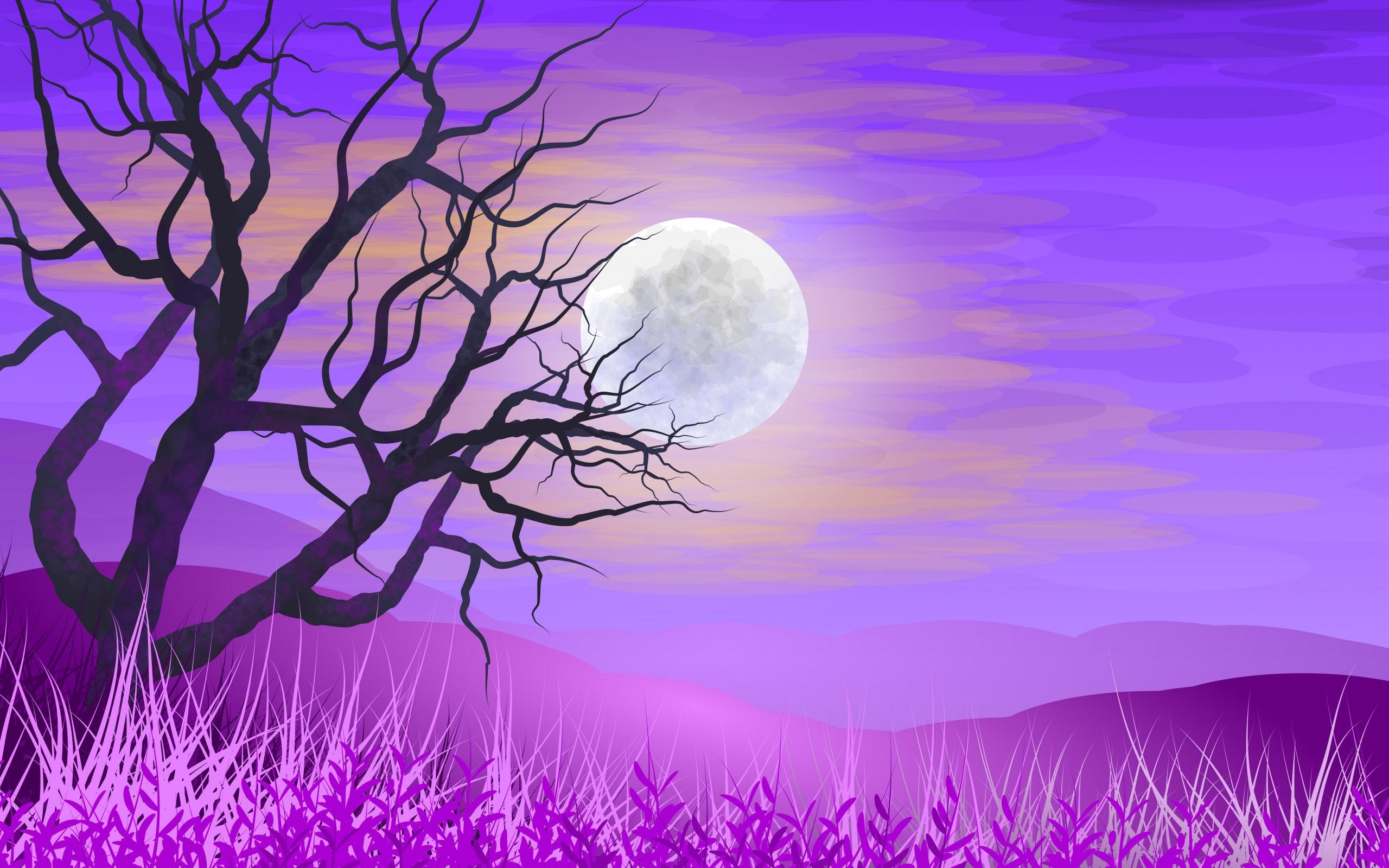 Moon Silhouette Wallpapers - Top Free Moon Silhouette Backgrounds ...