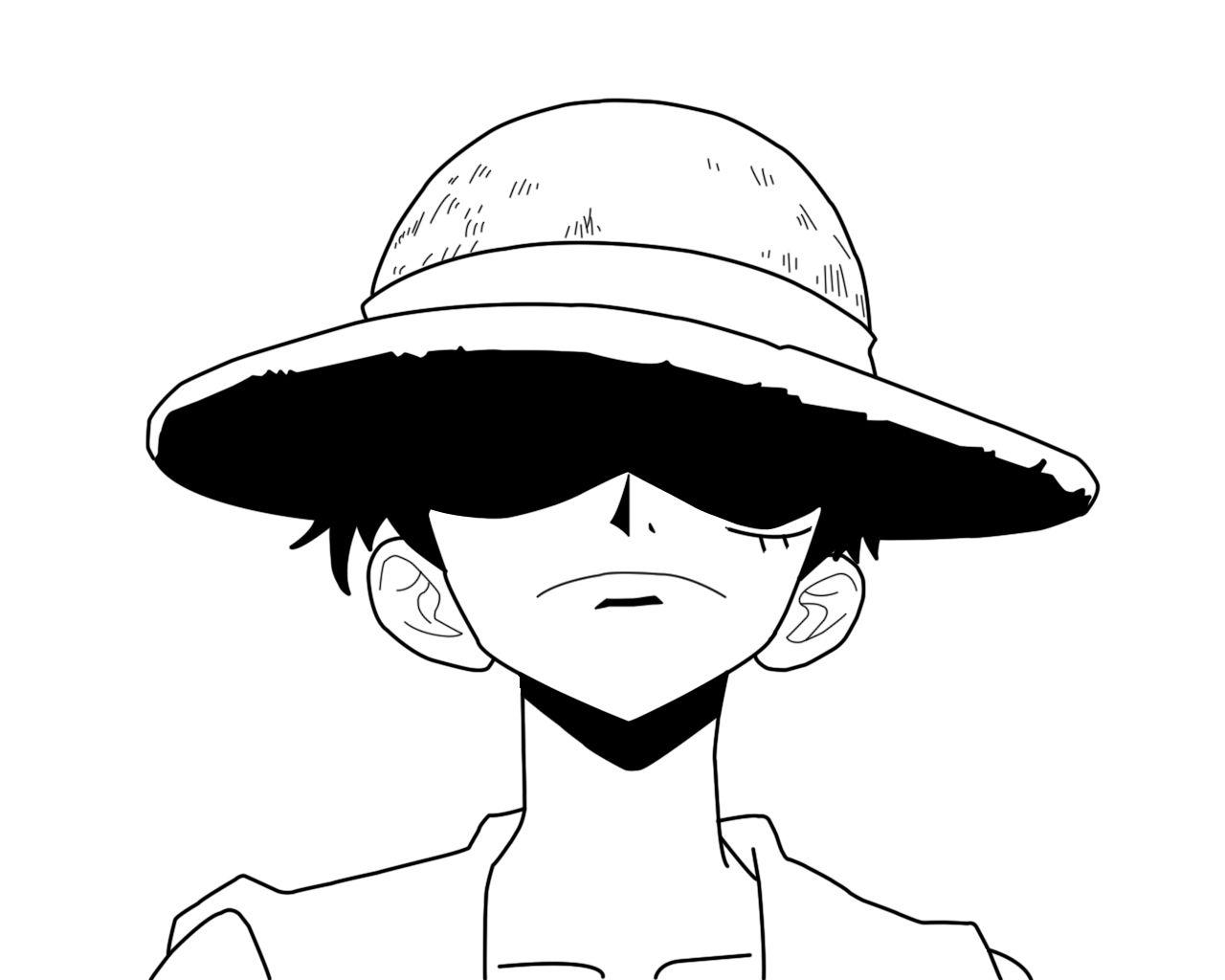 Luffy Black and White Wallpapers - Top Free Luffy Black and White Backgrounds - WallpaperAccess