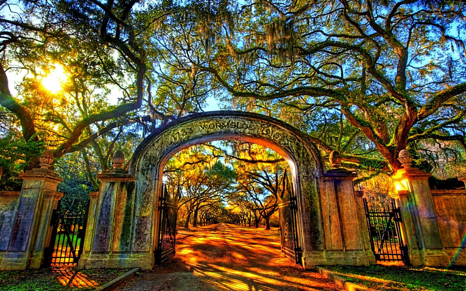 1920x1200 Wormsloe Historic Site, informally known as Wormsloe Plantation