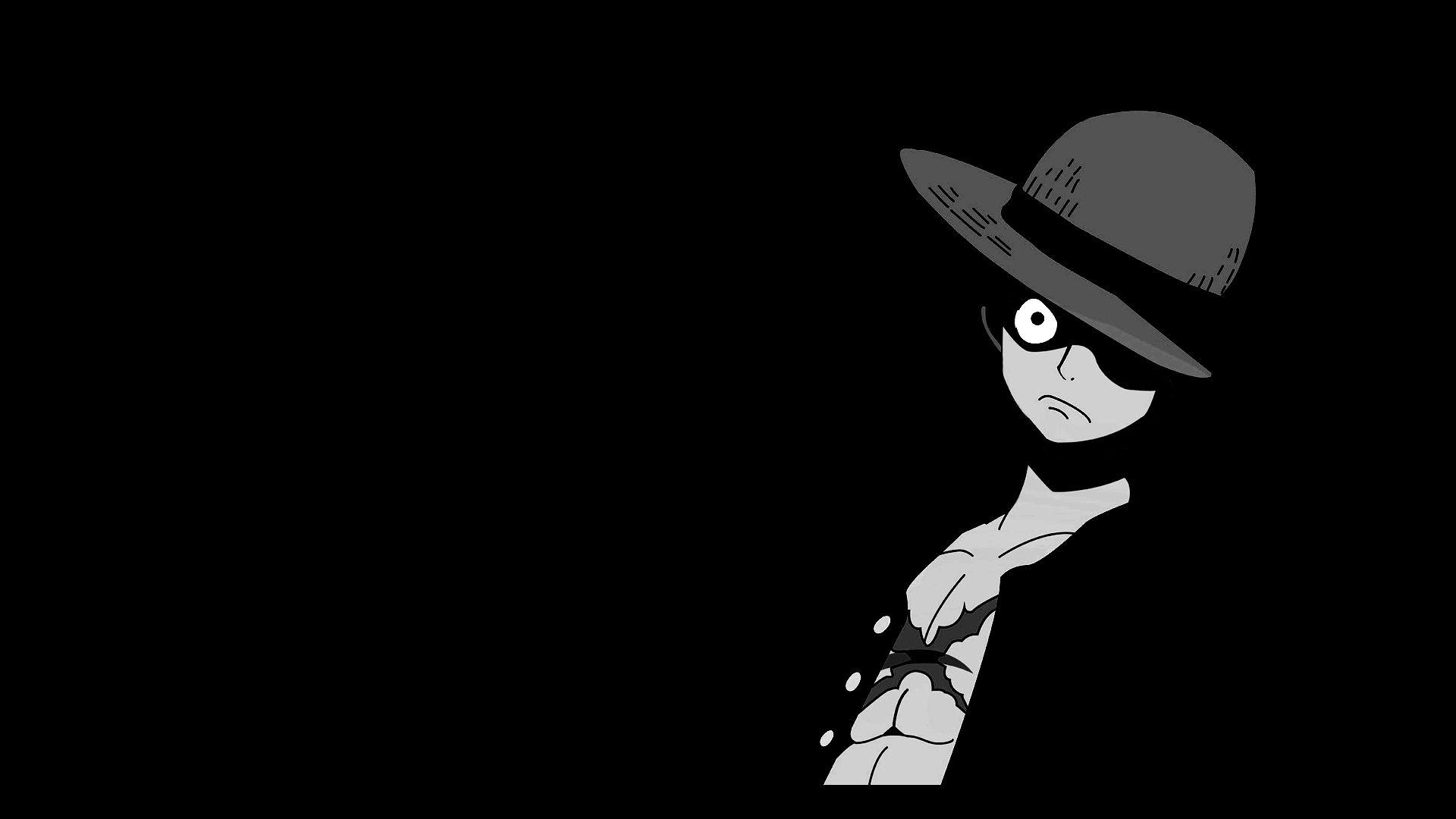 Luffy Black and White Wallpapers - Top Free Luffy Black and White Backgrounds - WallpaperAccess