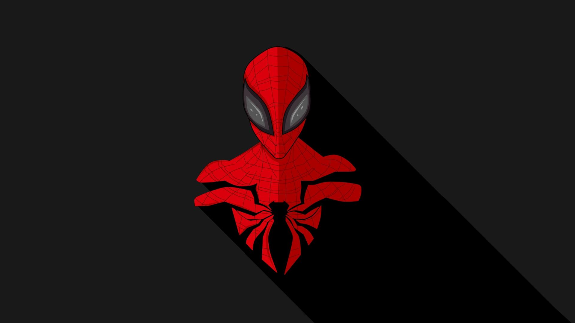 1920x1080 Spider Man Dark Minimal Avengers 1080P Laptop Full HD Wallpaper, HD Minimalist 4K Wallpaper, Image, Photo And Background