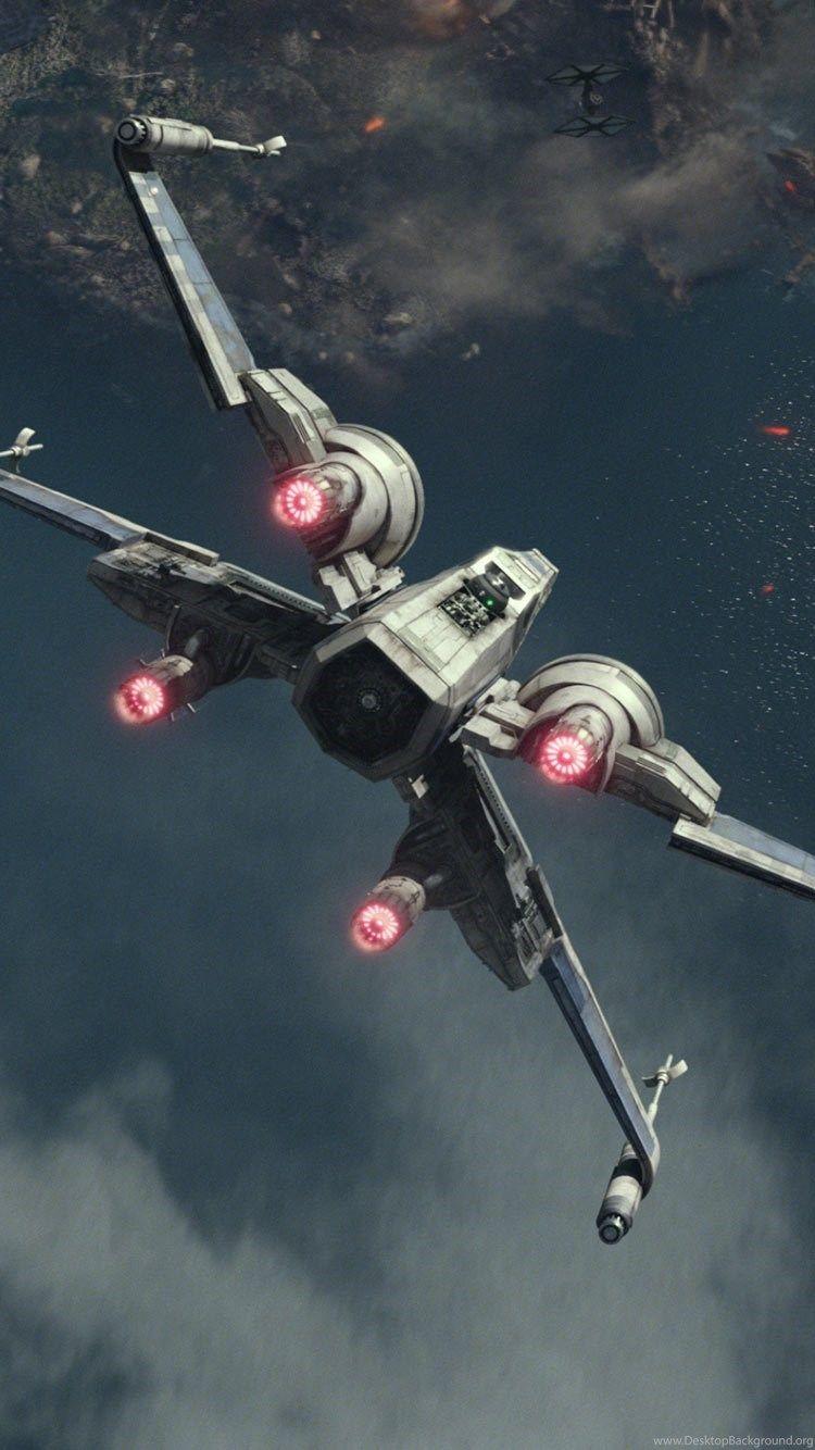 750x1334 Star Wars The Force Awakens X wing Starfighter iPhone Wallpaper HD
