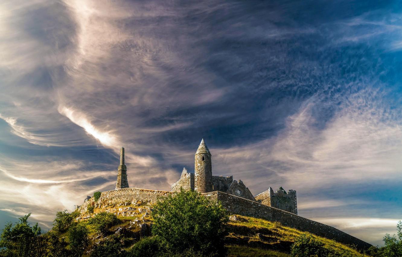 1332x850 Wallpaper the sky, landscape, Ireland, Rock of Cashel image for desktop, section пейзажи