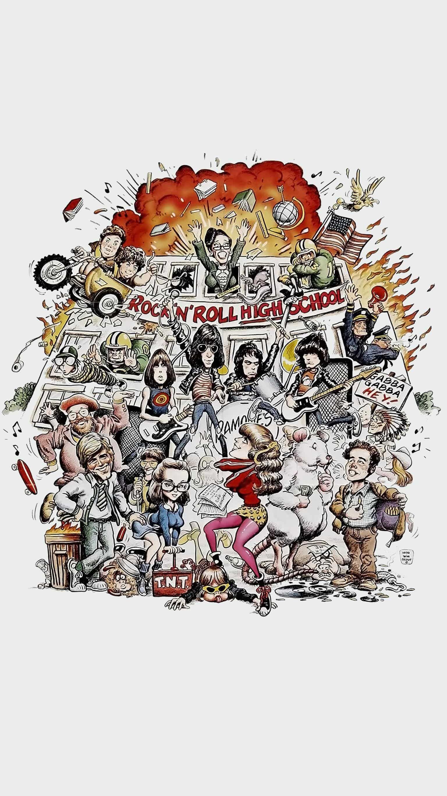 1536x2732 Rock 'n' Roll High School poster. School of rock, Rock n roll, Phone wallpaper